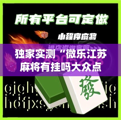 独家实测“微乐江苏麻将有挂吗大众点评”(详细透视教程)-知乎