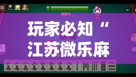 玩家必知“江苏微乐麻将有没有外卦的”详细透视辅助教程官方正版下载