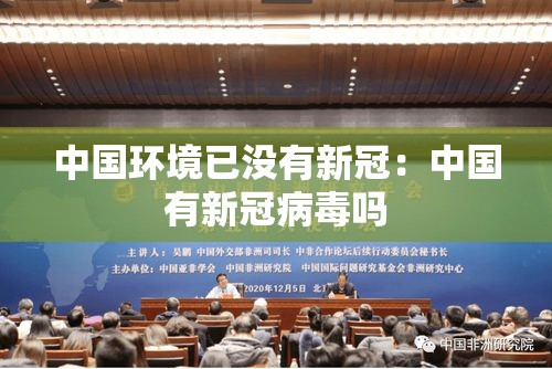 中国环境已没有新冠：中国有新冠病毒吗