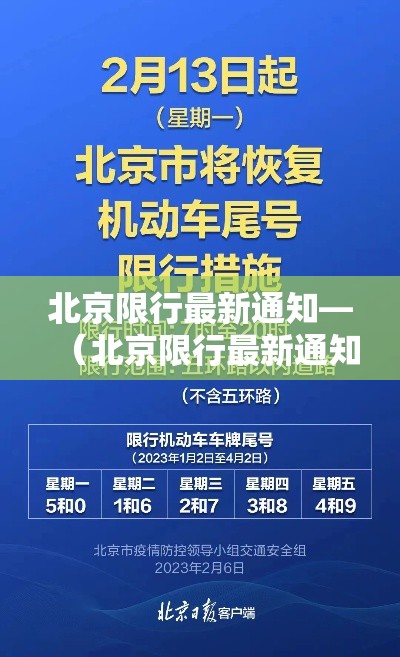北京限行最新通知—（北京限行最新通知贰0贰0年9月）