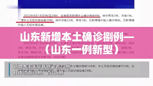 山东新增本土确诊捌例—（山东一例新型）