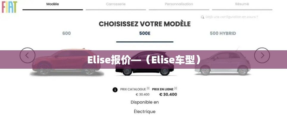 Elise报价—(Elise车型) Elise报价—(Elise车型)