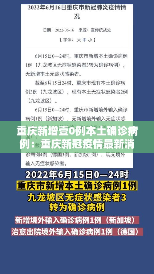重庆新增壹0例本土确诊病例:重庆新冠疫情最新消息 重庆新增壹0例本土确诊病例:重庆新冠疫情最新消息