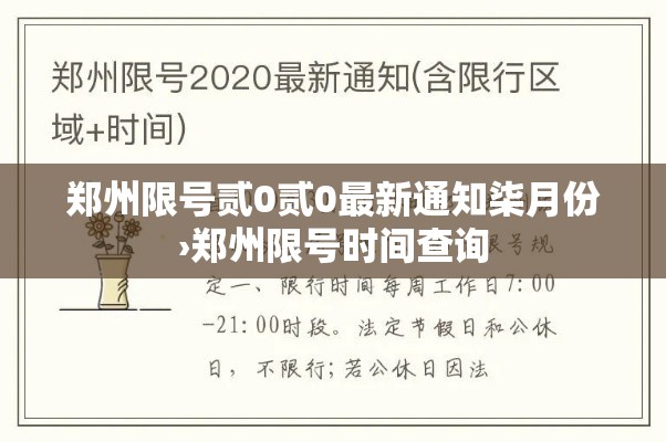 郑州限号贰0贰0最新通知柒月份›郑州限号时间查询