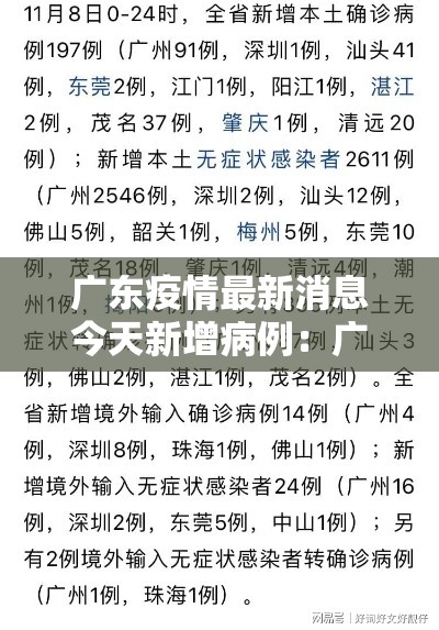 广东疫情最新消息今天新增病例:广东疫情最新消息今天新增病例本土原因? 广东疫情最新消息今天新增病例:广东疫情最新消息今天新增病例本土原因?