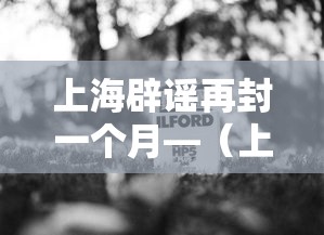 上海辟谣再封一个月—（上海官方辟谣台风相关谣言）