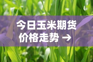 今日玉米期货价格走势 → 今日玉米期货价格走势图 今日玉米期货价格走势 → 今日玉米期货价格走势图