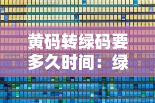 黄码转绿码要多久时间:绿码和黄码有什么区别吗 黄码转绿码要多久时间:绿码和黄码有什么区别吗